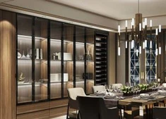 आधुनिक होल हाउस कस्टम कैबिनेट