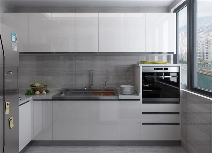 Gloss Finish Kitchen Cabinets
